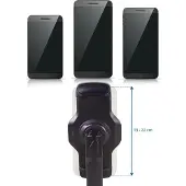 Hjh OFFICE Gsm-houder / Tablet houder FLEXMOBI III Metaal zwart