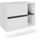 Vicco Viola Wastafelonderbouw – 80 x 60 cm met 2 laden Wit/Grijs
