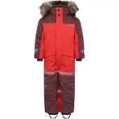 Didriksons Bjärven, winteroverall, junior, rood