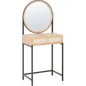 Beliani CASSIAR - Kaptafel - Lichtbruin/Zwart - MDF