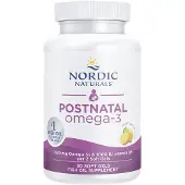 Nordic Naturals Postnatal Omega-3 1120 mg | 60 Softgels | Omega-3 vetzuren met EPA, DHA en vitamine D3 voor na de bevalling (60 Softgels)