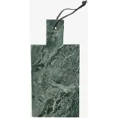 Madam Stoltz - Marmeren Snijplank met Handvat - Donkergroen - 15x30 cm