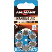 Ansmann 1x6 zink-lucht 675 (PR44) batterijen voor hoortoestellen