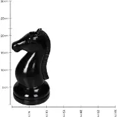 Kersten Kandelaar Schaakstuk Het Paard – H22 cm – Polyresin –