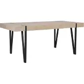 Beliani ADENA - Eettafel - Lichte houtkleur - 90 x 180 cm - MDF