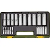 Proxxon 23292 Dopsleutelset 1/2 (12.5 mm), 1/4 (6.3 mm) 20-delig