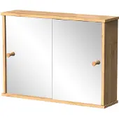 Vicco Badkamerspiegelkast Mireo Bamboe 55 x 40 cm met 2 schuifdeuren, Model 55326