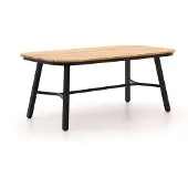 Hartman tuinmeubelen Tuintafel TUBB Teak Dining Table Black 185 x 100 cm