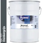 Ruwol Betonverf Donkergrijs (RAL 7011) 20 liter