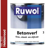 Ruwol Betonverf Helderrood (RAL 3002) 750 ml