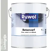 Ruwol Betonverf Lichtgrijs (RAL 7035) 5 liter