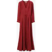 Sissy-Boy Rode maxi jurk met pofmouwen | Maat: S