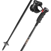 LEKI Skistok Unisex Artena Airfoil 3D Black/Dark Anthracite/Rosegold-105 cm