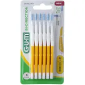 Gum Bi-Direction Interdentale Ragers 1.4 mm geel - 6 stuks