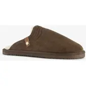 Thu!s heren pantoffels met teddy voering bruin maat 42