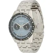 BOSS Analoog horloge 'Tourmaster' duifblauw / zwart / zilver / wit