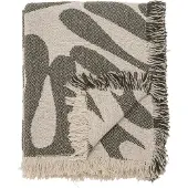 Bloomingville Alk katoenen plaid 130x160 cm Beige-groen
