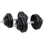 Songmics Set van 2 verstelbare dumbbells, Zwart / Stijl 2