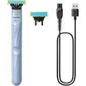 Philips First Shave - Scheerapparaat - Voor de eerste scheerbeurt - Met extra Anti-Frictie mesje - QP1324/30