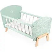 Janod - Zen - Poppenbed - Voor poppen tot 42 cm - Inclusief deken en kussen