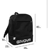 Givova Sportrugzak Zwart - UNI