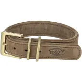 Trixie - Halsband - Hond - Pure Leer - Bruin - L-XL - 52-63X4 cm
