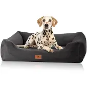 Knuffelwuff orthopedisch hondenbed met zacht konijnenbont-imitatie Schnuffelupagus XXL Zwart