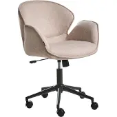 Beliani BELMAR - Bureaustoel - Taupe - Polyester