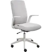 Beliani CAPTAIN - Bureaustoel - Lichtgrijs - Polyester