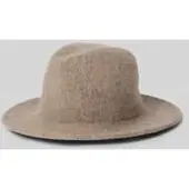 Loevenich Hoed van wolmix met labeldetail model 'Fedora'