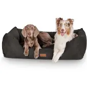 Knuffelwuff Hondenbed Dreamline van velours XXL 120 x 85cm zwart