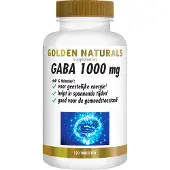 Golden naturals GABA 1000mg (120 veganistische tabletten)