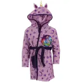 Unicorn Academy Badjas - Maat 122/128 - Polyester - Paars