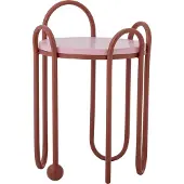 Bloomingville Whimsica bijzettafel Ø30,5 cm Rood