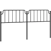 Super Merchant Vervangend hoofdbord 193 cm metaal zwart