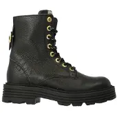 Red-Rag leren veterboots zwart Meisjes Leer Effen - maat 29