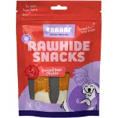 Braaaf 3x Hondensnack Geperst Bot Kip 12,5 Cm 130 Gr