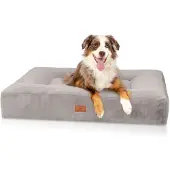 Knuffelwuff orthopedisch hondenbed met knuffelzacht imitatiekonijnenbont Midland 100x80 cm
