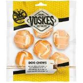 Voskes 10x Hondensnacks Bal White Kip 6 stuks