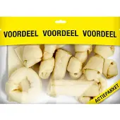 Voskes 8x Hondensnacks Blanke Kauwkluiven Mix 420 gr