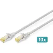 Digitus CAT6a sFTP kabel 2 meter Grijs - 10 stuks