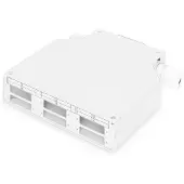 Digitus Professional DN-96890: Adapter voor montage op DIN-rail, geschikt voor 6x SC/SX of 8x LC/DX connectoren, kleur: grijs