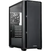 Chieftec AS-02B-TG-OP Midi-tower PC-behuizing Zwart 1 voorgeïnstalleerde ventilator, Zijvenster