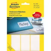Avery Handbeschrijfbare etiketten 77 x 31 mm, wit, handbeschrijfbaar, permanent klevend 3362 - 3 stuks