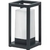 Osram SMART+ WiFi LED-batterij-tafellamp FRAME, donkergrijs IP44 dimbaar, alu / grijs / zink, Aluminium, Modern