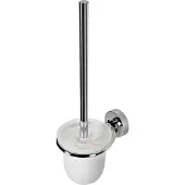 Geesa Luna Toiletborstel met houder - witte borstelkop - Chroom