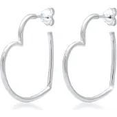 Elli Oorbellen 'Herz' zilver