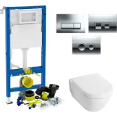 Villeroy & Boch Geberit up100 set 20 subway 2.0 met delta drukplaten