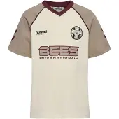 Hummel Functioneel shirt lichtbeige / donkerbeige / wijnrood / zwart
