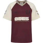 Hummel Functioneel shirt beige / donkerbeige / wijnrood / zwart